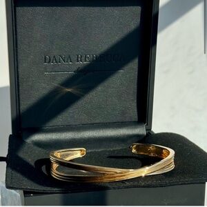 Dana Rebecca Designs Nana Bernice Crossover Cuff in Yellow Gold